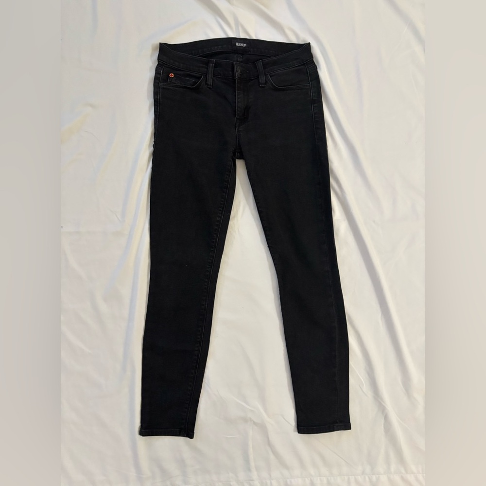 Hudson Jeans Women Black Krista Super Skinny Crop